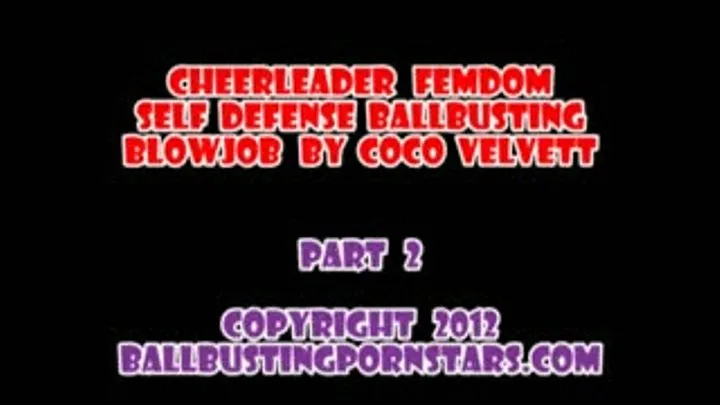 Coco Velvett - Blonde Cheerleader POV Ballbusting (Part 2 - MP4 format for Mac and users)