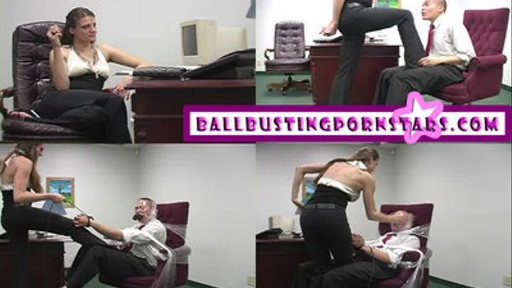 NIKKI NIEVEZ - OFFICE BALLBUSTING AND HUMILIATION BY THE BITCHY BOSS! (Part 1)