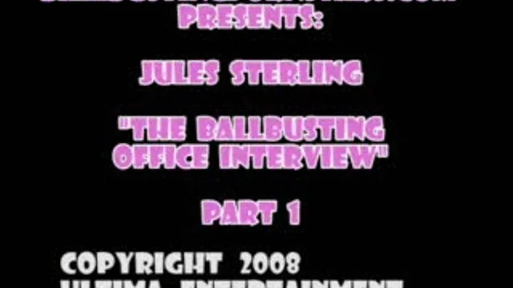 Jules Sterling - Office Bitch Ballbusting Interview: Turning the Emp1loyee into a Eunuch! (Full Movie Parts 1-5)