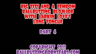 Larking Love - Dick-Biting and Ball-Biting Brutal Cock-and-Ball (Part 4 - MP4 format for Mac and )