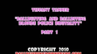 Tiffany Tanner - Blonde Cop the Jailed Panty Sniffer's balls - CFNM Ballbusting (Part 1 of 4)