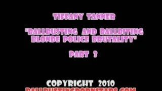 Tiffany Tanner - Blonde Bitch Cockbiting and Ballbiting with Ballbusting in Boots (Part 3 of 4)