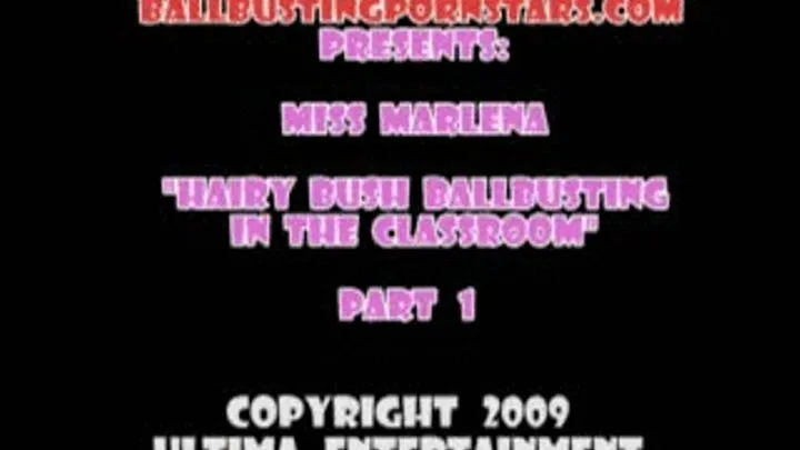 Miss Marlena - PUNISHED FOR MASTURBATING IN CLASS WITH BALLBUSTING AND COCKBITING - (FULL MOVIE - Parts 1 through 5)