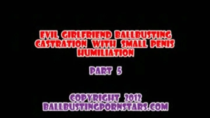 Monroe Valentino - Evil Girlfriend Femdom Cumshot and Castration (Part 5 - MP4 format for Mac and )