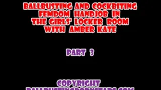 Amber Kate - Blonde 18-year-old Locker Room Creeper Femdom Handjob and Cumshot (Part 3 - )