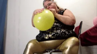 Golden Fat Goddes Vicki Pops Balloons