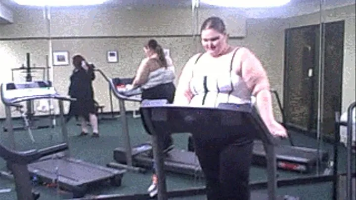 Tits Exposed on Treadmill