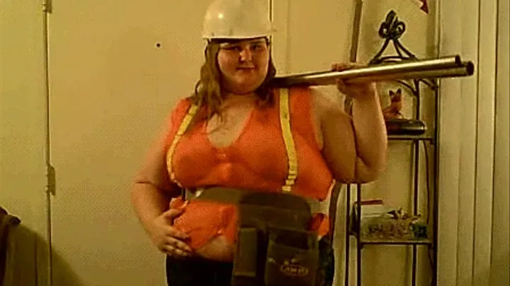 BBW construction worker "lays some pipe"