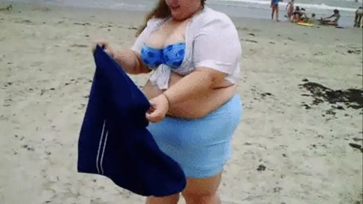 BBW Bikini Babe at the Beach