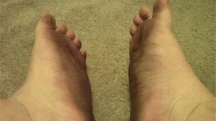 Close-ups of my Dirty Feet