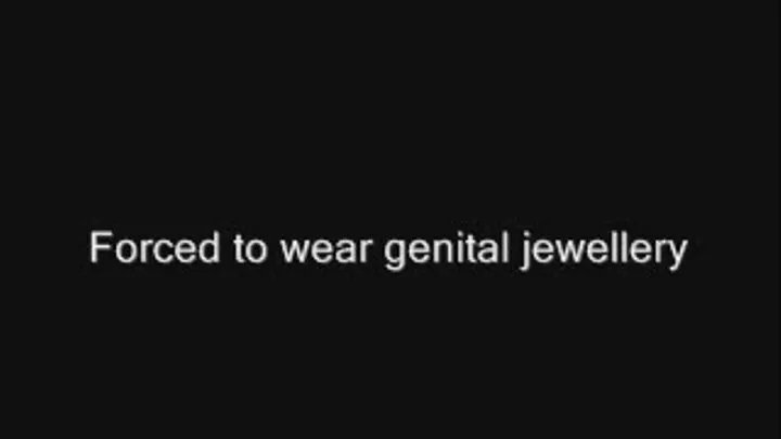 to wear genital jewellery