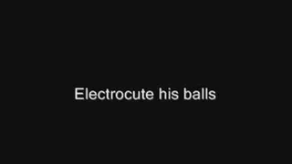 Electrocute him by the balls