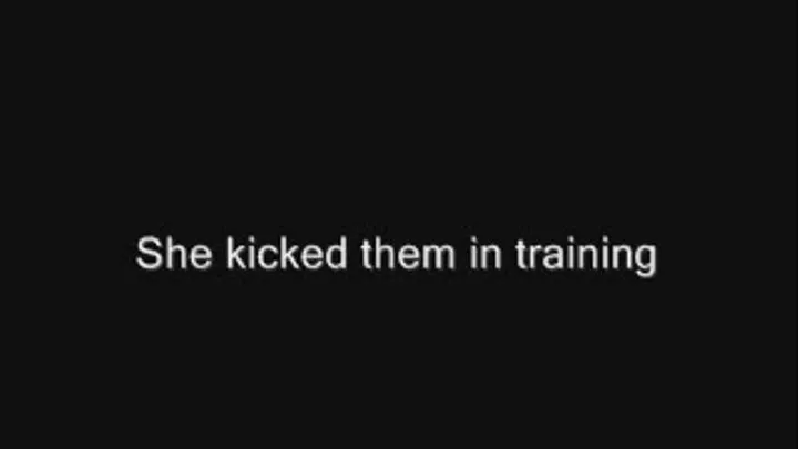 I kick guys in training