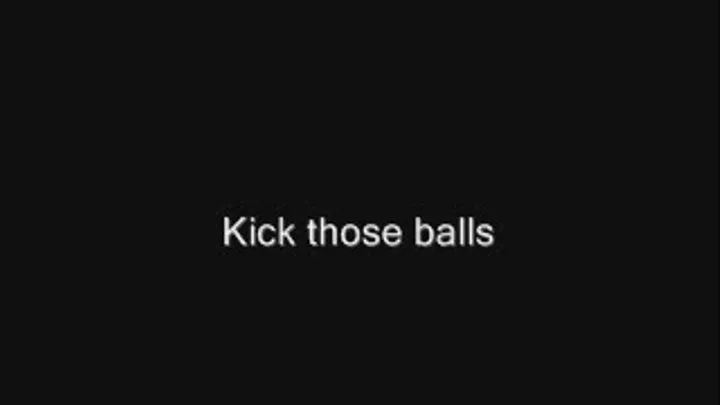 Kick their balls hard