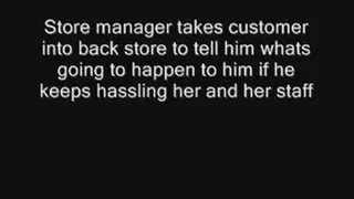 Customer given a warning