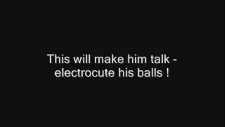 Electrocute his balls