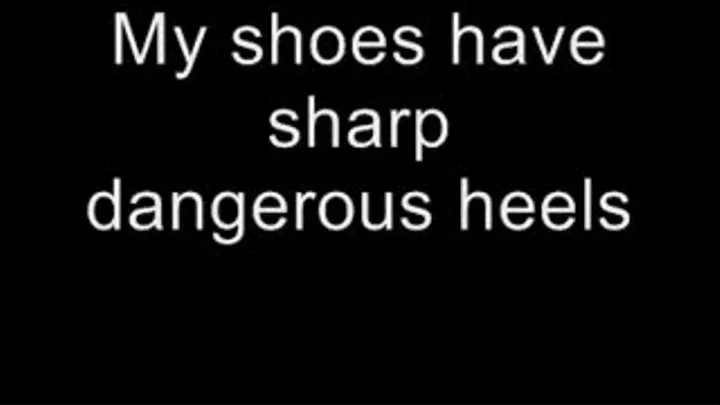 I love my sharp high heels MEDIUM QUALITY