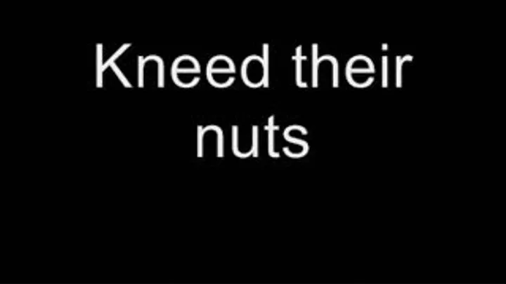 I kneed their nuts MEDIUM QUALITY