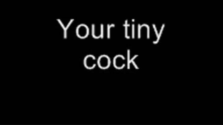 Your tiny cock LOWER QUALITY