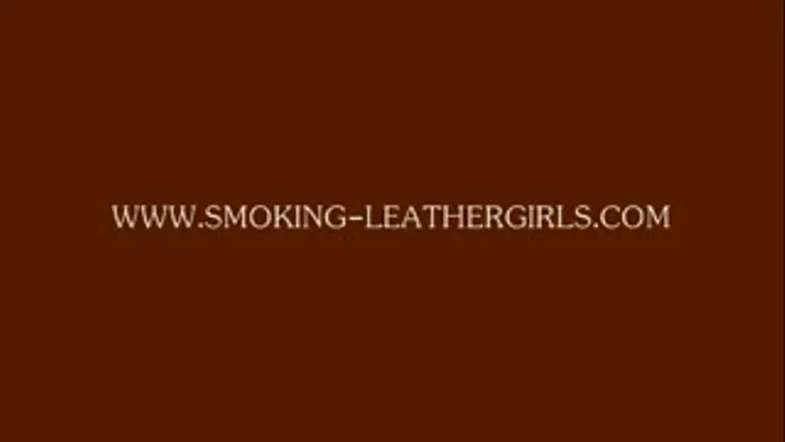 Silvana 1 - Smoking in Full Leather Outfit