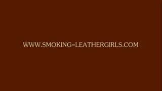 Silvana 1 - Smoking in Full Leather Outfit