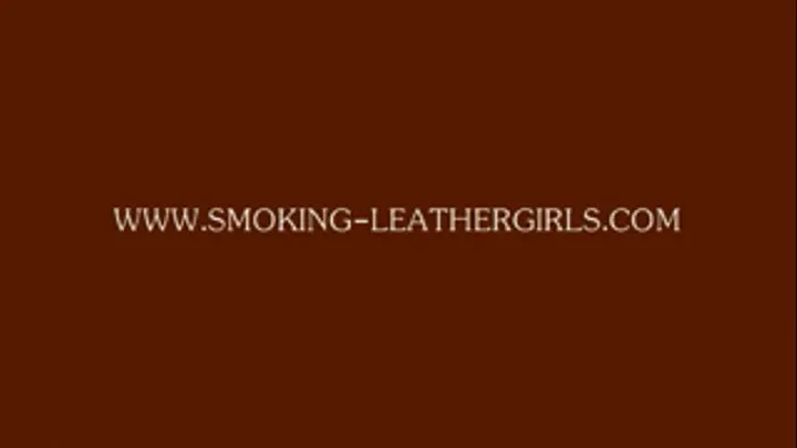 Sienna Lane 8 - Smoking in Full Leather Outfit