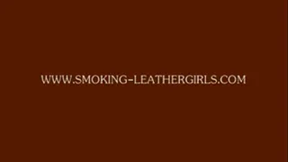 Carla 8 - Smoking in Miss Sixty Leather Pants