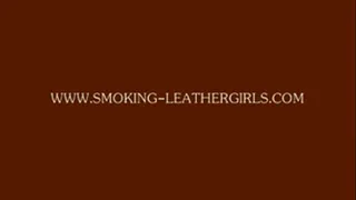 Samantha 7 - Amazing Smoking in Shiny Leatherleggings