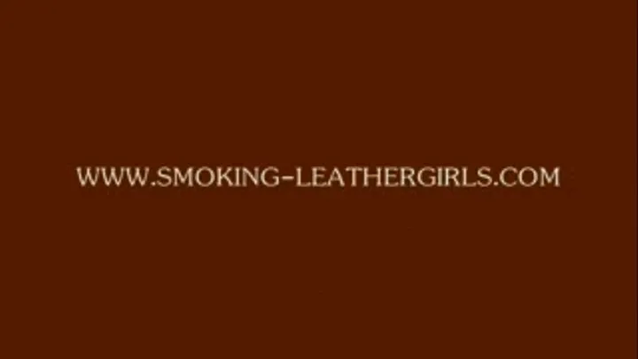 Sally 9 - Leathergirl Smoking in a Car