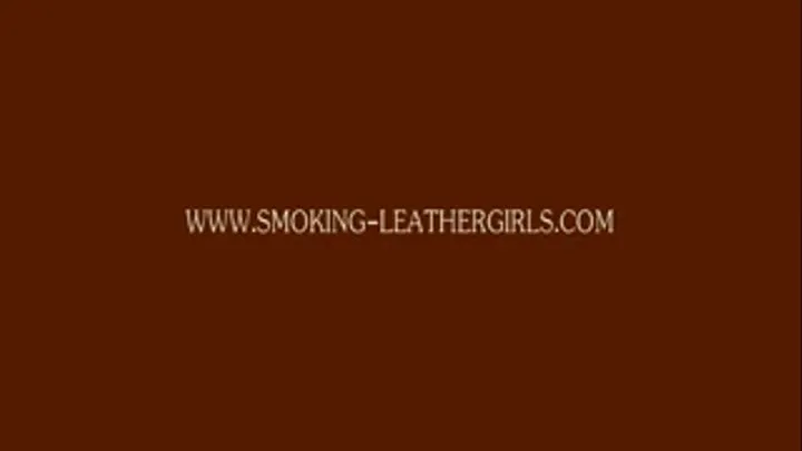 Samantha 1 - Cool Girl Smoking in Leatherleggings