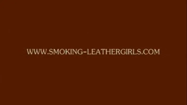 Lara 12 - Chain Smoking in Full Leather Outfit
