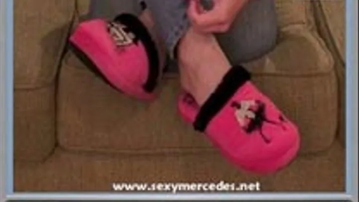 Jack Off To My Cute Hot Pink Girly Slippers