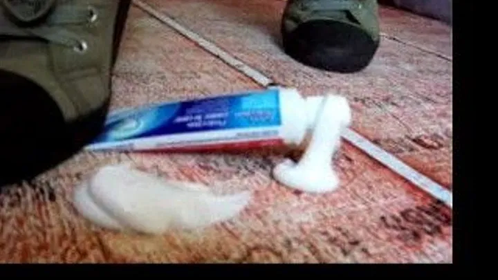 Toothpaste Shoes