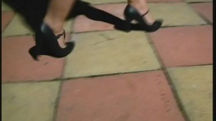 Black heels at night