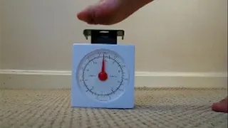 Foot pressure from a side view
