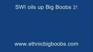 Sweet West Indie oils up Big Boobs!