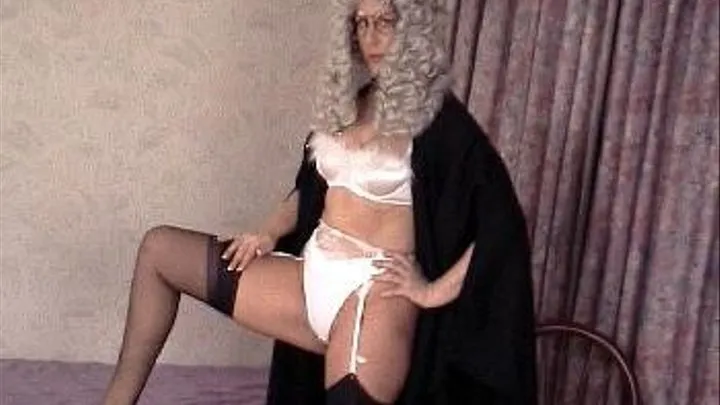 Sexy barrister in her horny stockings and suspenders 5 minute version