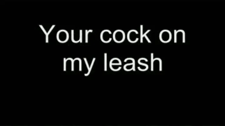 I'll put your cock on my leash HIGH QUALITY