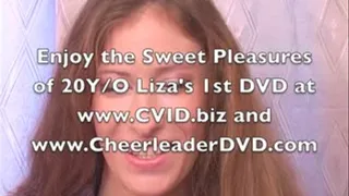 6' Tall Lingerie Model Liza Shows off her Pretty & Natural D-Cups for CVID