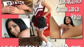 Cheerleader Madison Pulls her LollyPop Panties Aside to Play with her Little Warm Muff!
