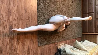 Naked & flexible Bendy stretches out