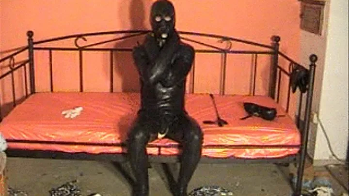 062-MA-male slave tormented in rubber