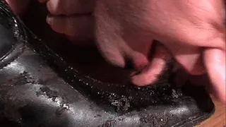 My TV slut licks the mud off My Boots