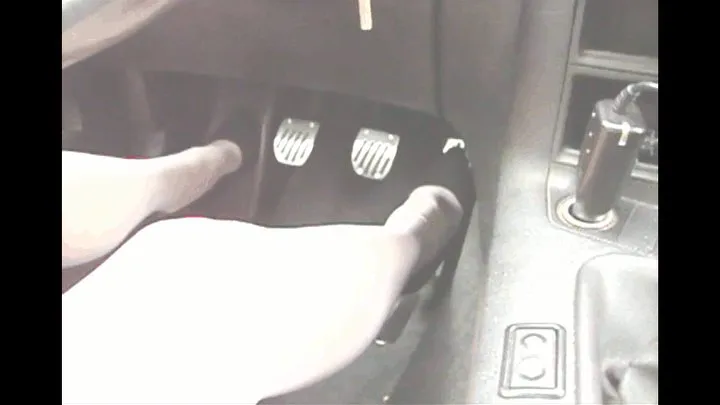 driving in 5inch toe cleavage black velour high heels