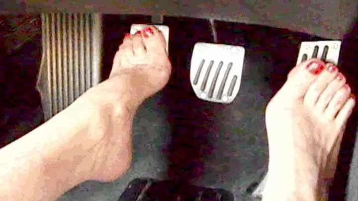 hot barefoot driving