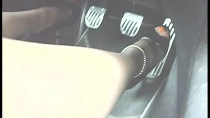 driving with 5inch peep-toe heels