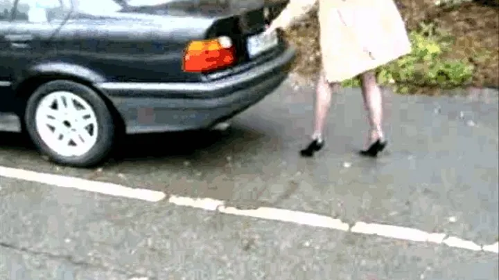 driving in 5inch metal-toe spike heels part2