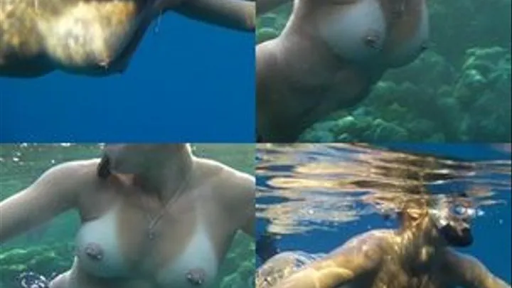 Topless Underwater