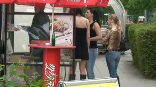 TV girl ordering food for mistress