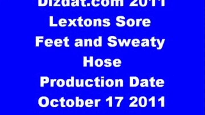 Lextons sore feet and smelly hose